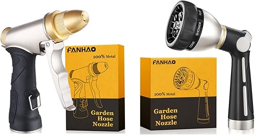 FANHAO Control de pulgar de boquilla de manguera de jardín