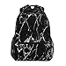 RXYY Marble Texture Bianco Nero Stampa Scuola Zaino per Ragazzi Ragazze Grande Capacità Libreria Borsa Da Viaggio Spalla College Zaino Scuola Libreria Escursioni Campeggio