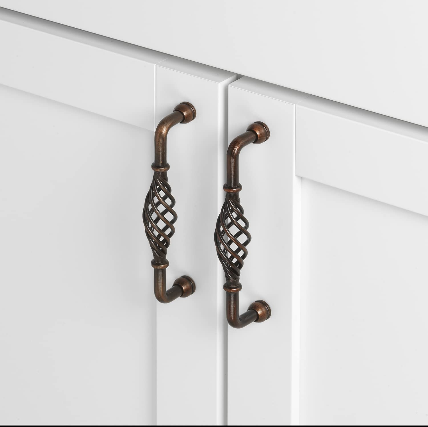 Lot De 10 Plaques Arrière Bouton Armoire GlideRite - Bronze Frotté à L'huile, Forme Oblongue 3 Pouces