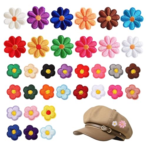 34 Parches Termoadhesivos de Margaritas