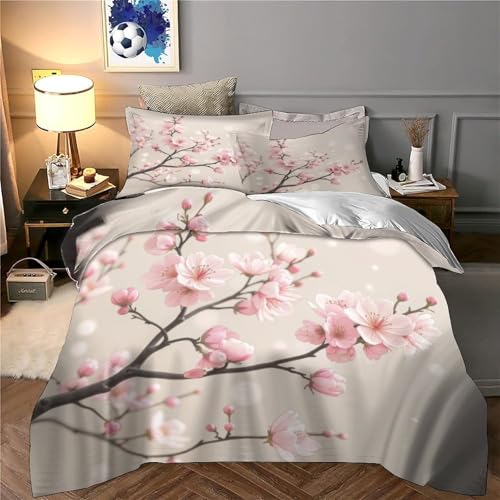 Parure de couette imprimée 3D entretien facile en microfibre légère - 6