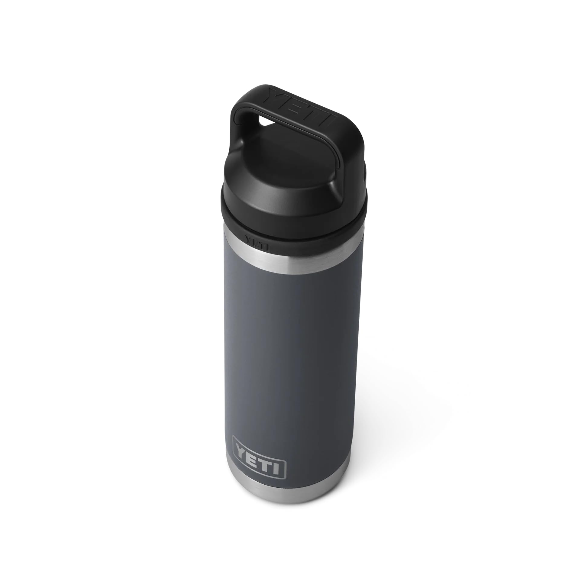 YETI Rambler Bottle Chug – Bouteille isotherme en acier inoxydable avec bouchon Chug étanche, anthracite, 532 ml