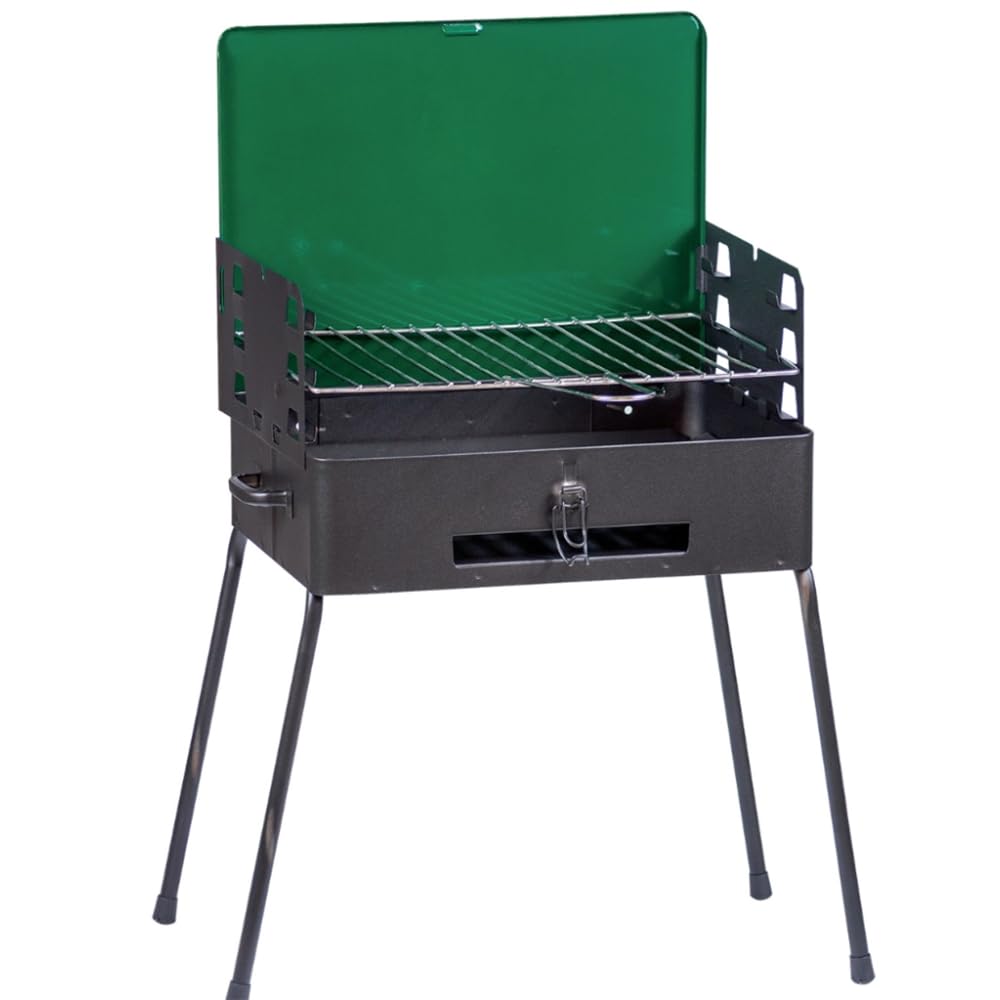 Barbecue a Carbone richiudibile a Valigetta Dotato di Gambe Smontabili