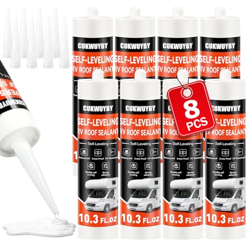 Image of 8 Pack RV Roof Sealant 30 Seconds Self Leveling RV Sealant