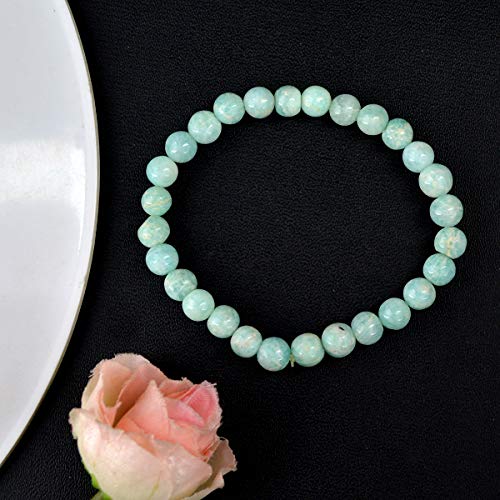 Image of Reiki Crystal Products Natural Crystal Stone Bracelet 6 mm Round Beads for Men & Women | Gemstone Jewellery Bracelet | Reiki Charged | Multiple Stone Variants Available