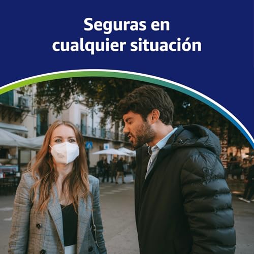 Miniatura 8 de Adeste 50 Mascarillas Ffp2 Nr D Blancas Con Certificado Ce, Cadena Controlada, Elásticos Cómodos, Hipoalergénicos Y Regulables. Seguras: Potencia De Filtrado Bfe 99,5 . Sobres Individuales Sellados