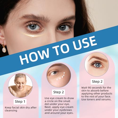 Allony Instant Eye Cream Tightener, Eye Tightening Cream Instant, Tightening Eye Cream, Eye Wrinkle Cream Iinstant Results, 30ml*2 - Image 8