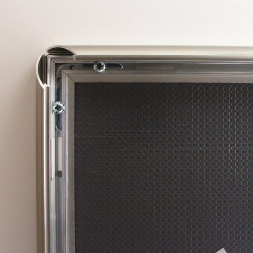 SECO SN1114DW Sizenameinternal", Dark Wood Effect Frame Front Load Easy Open Snap Poster/Picture Frame,,11 X 14