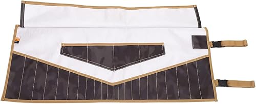 Miniatura 2 de Juego de llaves métricas y estándar y bolsa enrollable hecha a mano de 18 onzas. Lona Oxford de poliéster balístico, 26 bolsillos para Craft Man