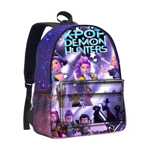 D-Demon H-Hunters Mochila para Estudiantes con Motivos