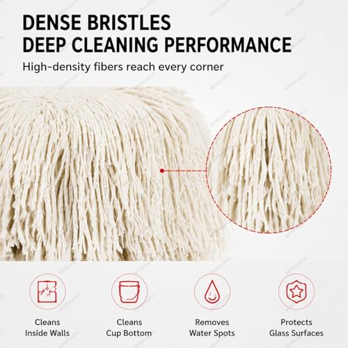 Brosse de rechange pour polisseuse à verre éliminant les peluches de torchon - 4