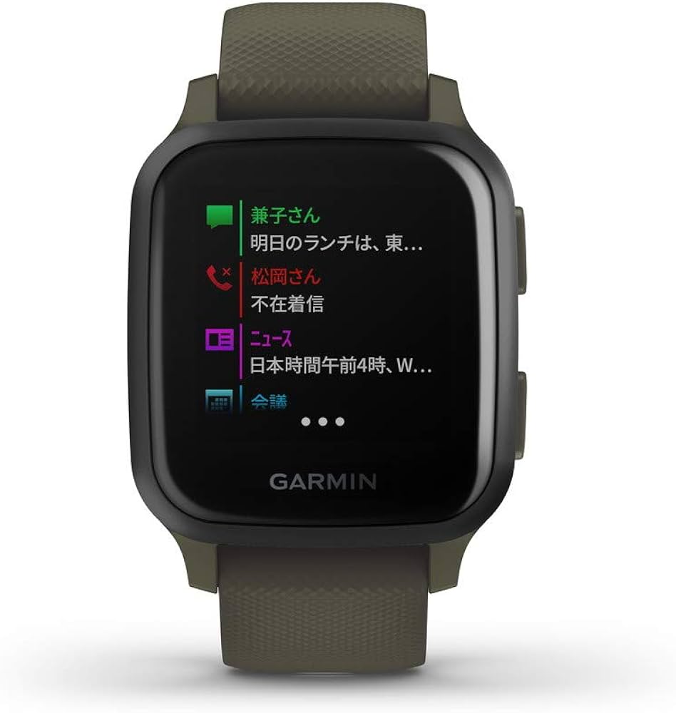 【専門です】ガーミンスマートウォッチ VenuSq Music Moss/Sl Forerunner255S_BubbleGum_left_
