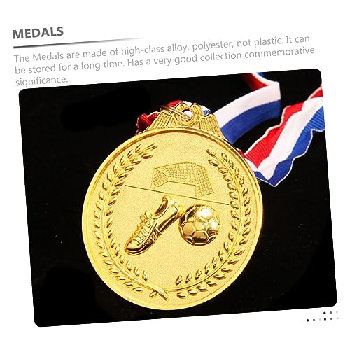 Toddmomy 20 Peças Medalha De Ouro De Metal De Futebol Medalhas De Futebol Prêmios Prêmios Para Adult