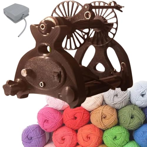 Yarn Weaving Electric Spinning Wheel with Pedal,Ball Winder, Capacity 4 Oz Electric Spinning Wheel
