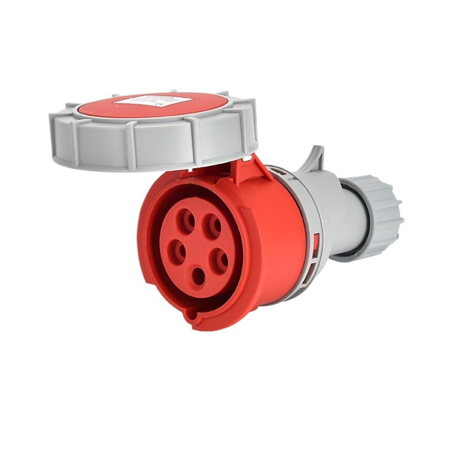 Conector trifásico industrial IP67 para conectar maquinaria de 32A en talleres húmedos