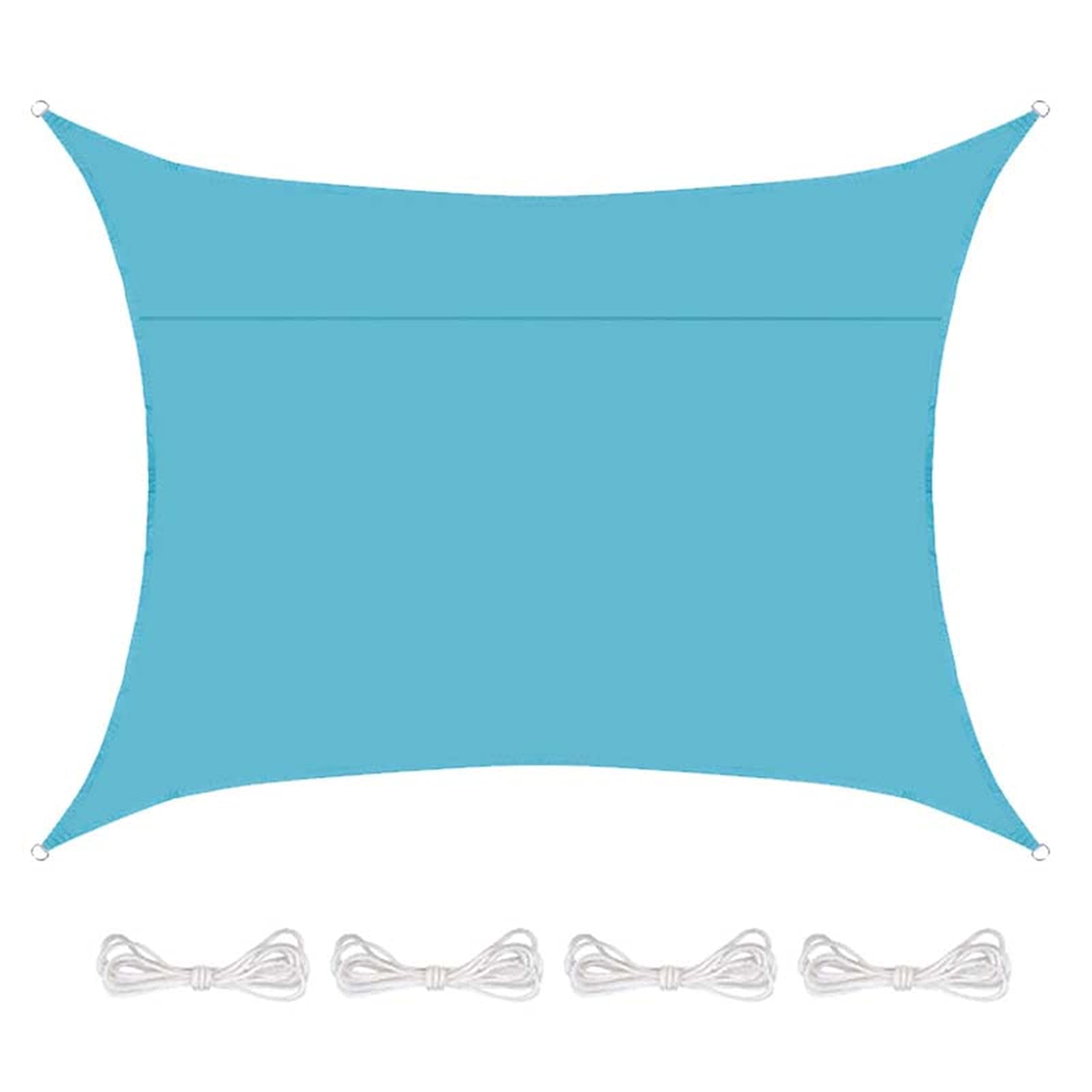 Vela parasole giardino 3X6M rettangolare, 21 colori, baldacchino esterni impermeabile traspirante, baldacchino tenda sole protezione UV al 90%, telo ombreggiante patio/giardino/prato/cam