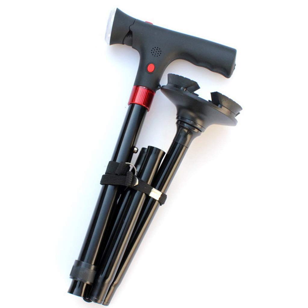 Bastone da Passeggio Impugnatura ergonomica, Bastone da Passeggio in Alluminio, Leggero, Altezza Regolabile da 870 mm a 940 mm, Comodo ausilio per la Mobilità, Stampelle Times