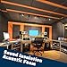 Pearwow Sound Proof Foam Panels 0.4 x 12 x 71 Inch,High Density Self-Adhesive Acoustic Closed Cell Foam,11.6 sqft Sound Deadening,Sound Deadening Mat for Cars,Walls