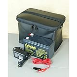 WP1236W 魚探 電動リール用バッテリー＆充電器セット（9Ａｈ）EVA（黒）キャリーバッグ付き