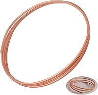 Tynulox Pure 99.9% Copper Tubing 1/4" OD x 3/16" ID x 3FT Soft Coil Refrigeration Tube for AC, Jewelry, Crafts & Industry