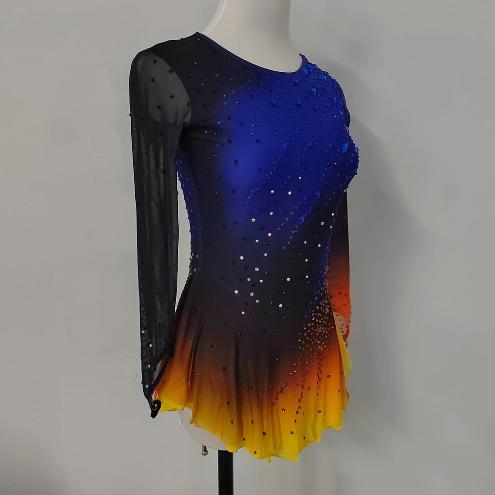 LIUHUO Figure Skating Skirt Women's Gradient Children's Adult Competition Performance