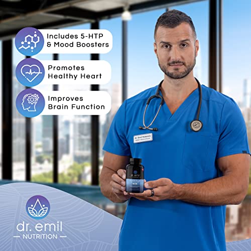 Dr Emil Nutrition 200 Mg 5-Htp Plus Formula For Mood, Stress, And Sleep - 60 Vegan Capsules, 30 Servings #TOP3