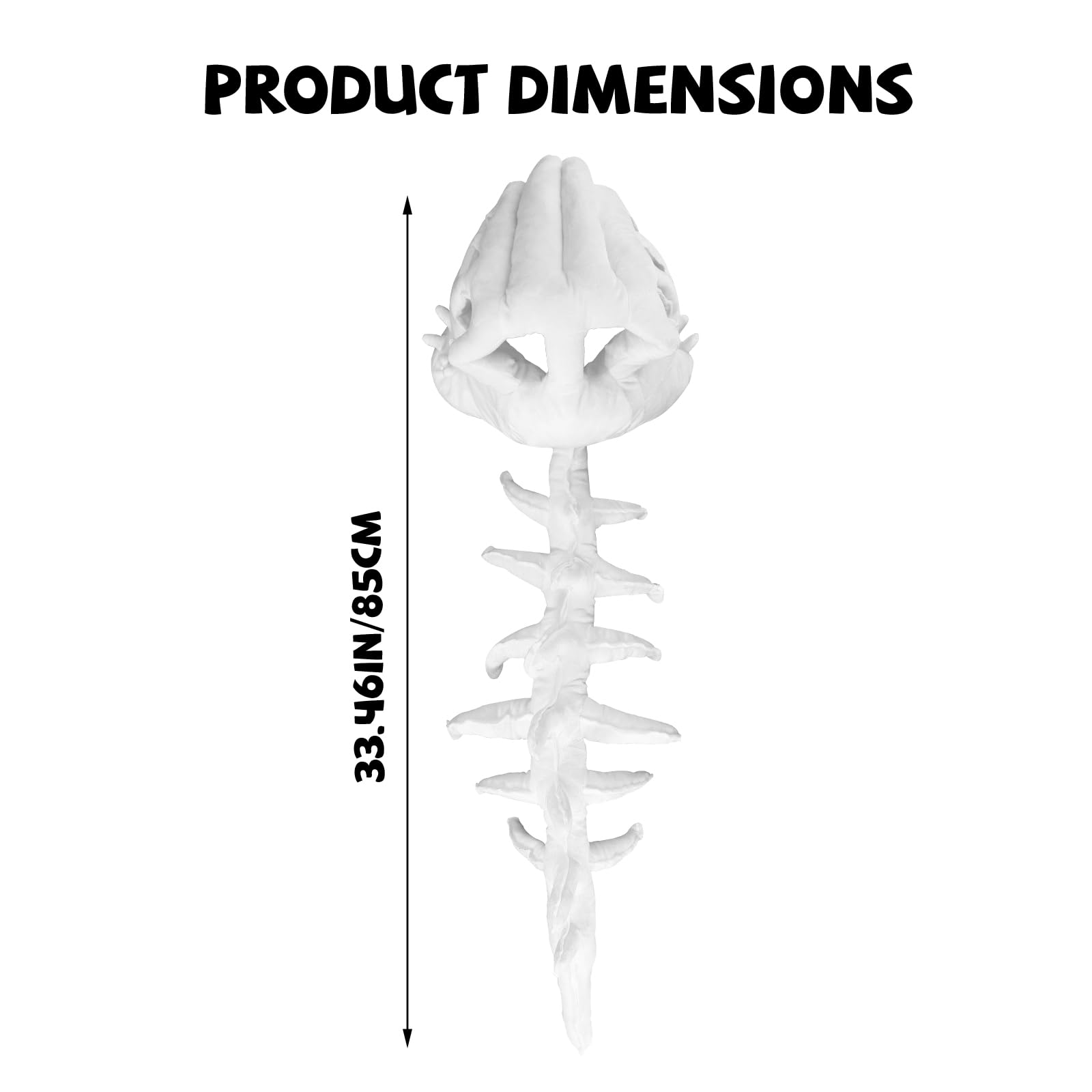 3D Dinosaur Skeleton Costume, Vivid Spine Extension & Skull Mask Wearable Outfit for Halloween Dino Cosplay - 3