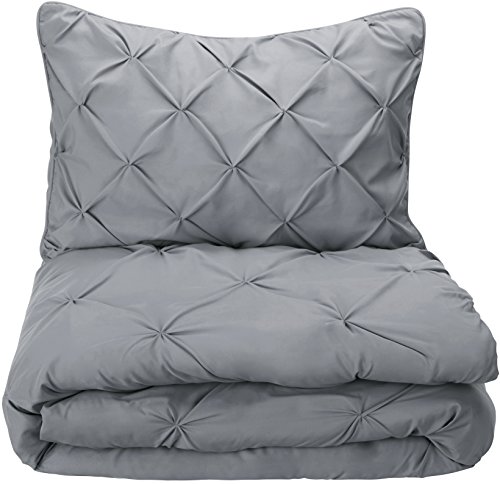 Amazon Basics - Set parure da letto con bordi