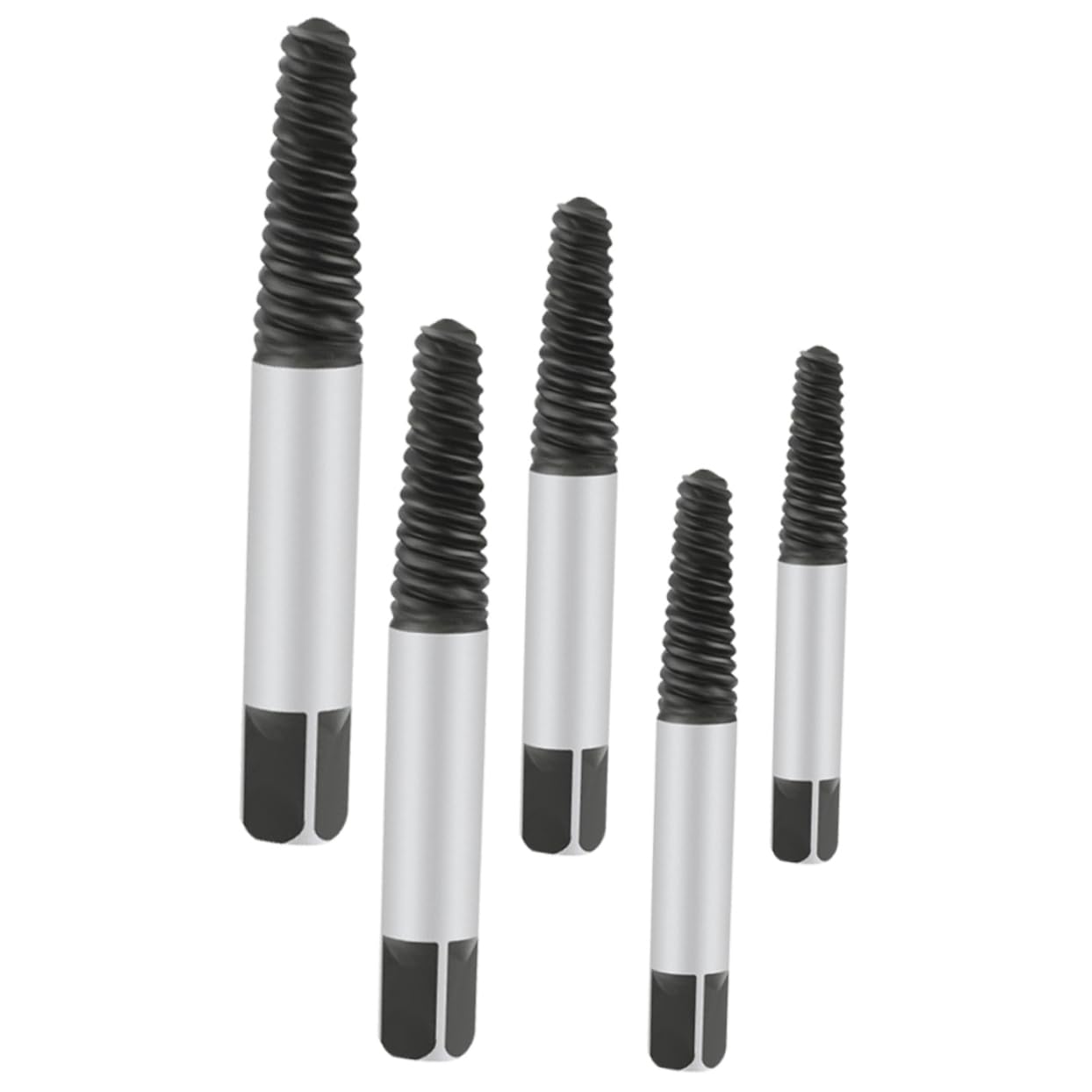 Homoyoyo Stripped Screw Remover Tool 5pcs Screw Extractor Set Bolt Extractor Kit Precision Structure Easy to Use