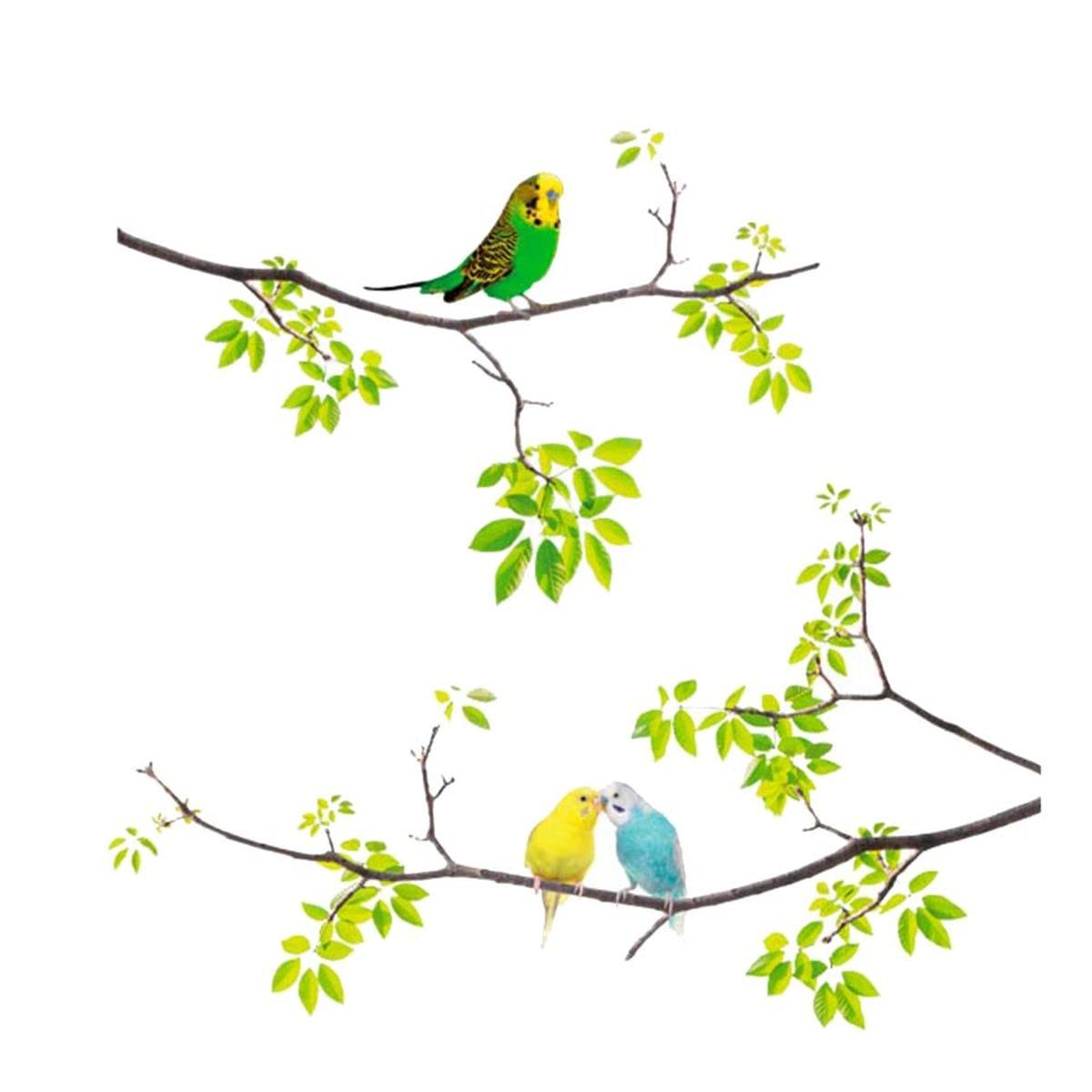 Quote Wall stickers 20 x 70 cm - parakeets