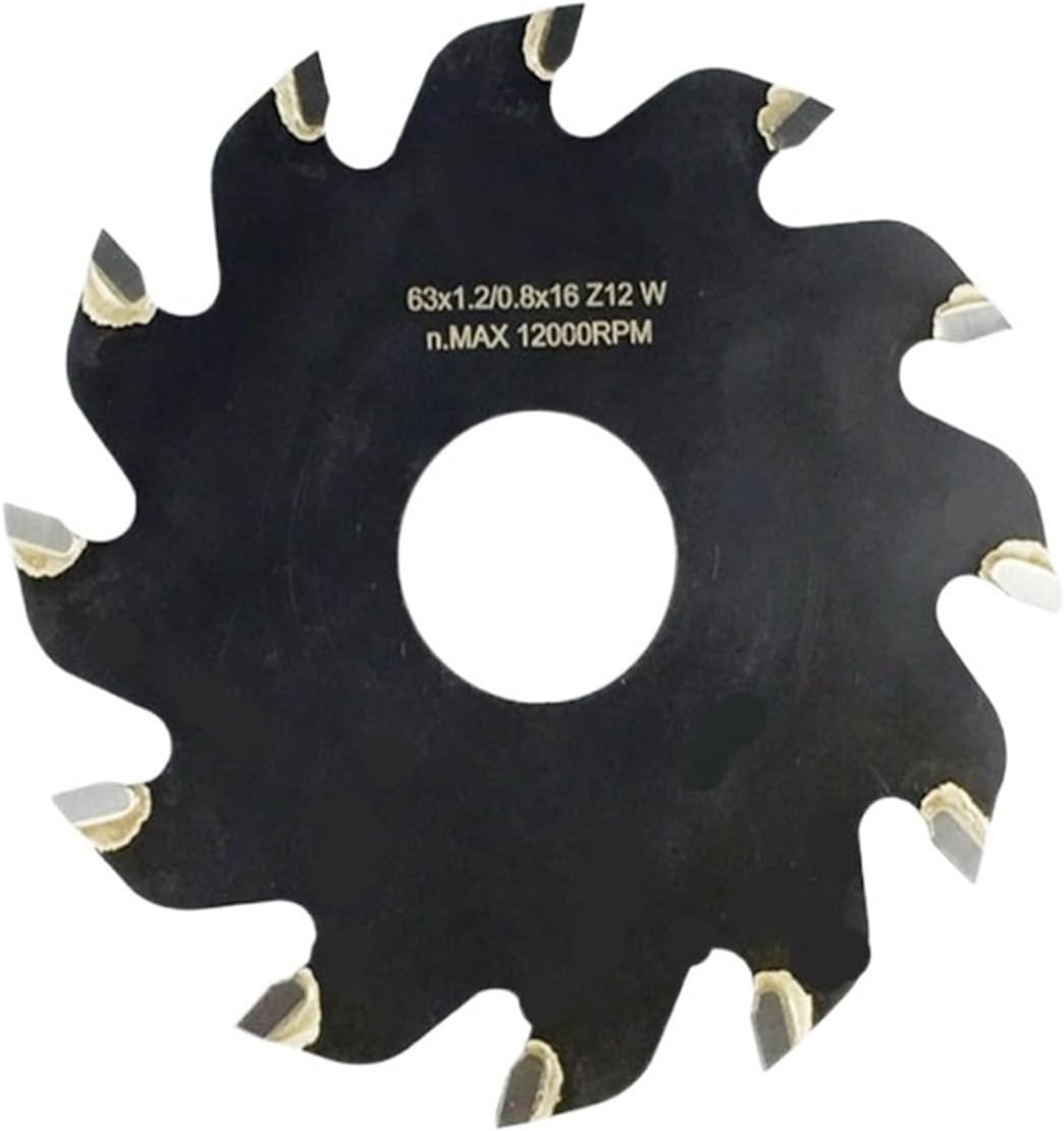 Circular Saw Blade Metal Cutting Saw Blade Mini Circular Saw Blade Diameter 63mm Alloy Steel 12-Teeth Wheel Discs 20mm Aperture for Wood Aluminum Metal Plate Cutting Tool