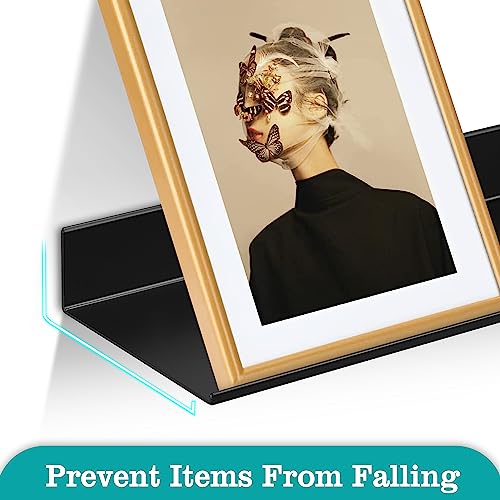 Z-metnal-Small-Decor-Shelves-Mini-Floating-Display-Wall-Shelf-for-Smart-Speaker-Collectables-Aluminum-Wall-Mounted-Matt-Black12-x-5-inch1ft-Wide-2-Pack