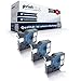 Produktbild 3X Print-Klex Schriftbänder kompatibel für Dymo D1 45013 MobileLabeler Labelpoint 100 150 200 250 300 350 Labelwriter 400Duo S0720530 12 mm 7 m Black - White Beschriftungsband - Easy Light Serie