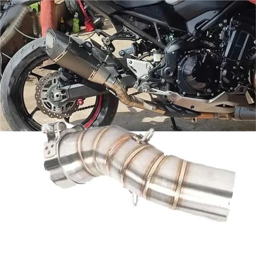 Tuyau de raccordement d'échappement moto Kawasaki Z900 2017-2023 Silver