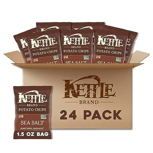 Sea Salt Kettle Chips Snack Bags