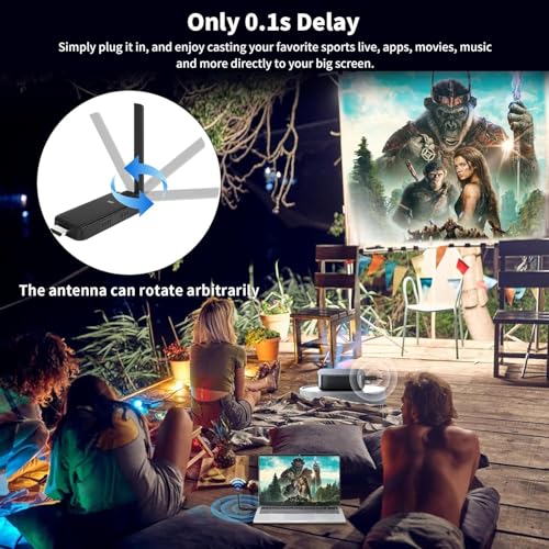 Image of ETZIN Wireless HDMI 4 Receiver and 1 Transmitter Extender Kit,Plug & Play 165FT Portable 2.4G /5G Wirelessly Simultaneous Expansion for Multiple Screens from Laptop and Camera to TVs, EPL-1436H