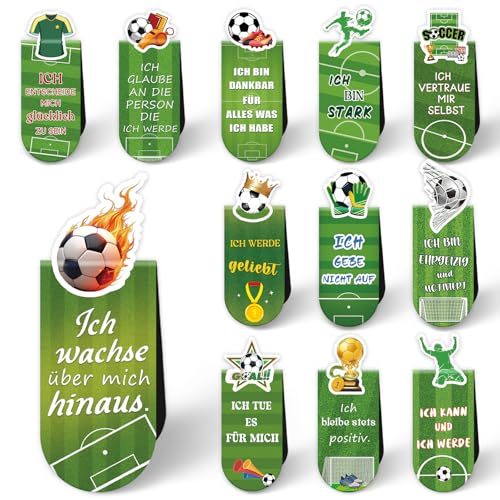 12 Stück Magnetische Lesezeichen, Fussball Mitgebsel Kindergeburtstag, Füllung Adventskalender Fussball Geschenke Jungen, Geschenke für Jungen 4 5 6 7 8 9 10 11 12 13 14 15 16 Jahre 12 Stück Magnetische Lesezeichen, Fussball Mitgebsel Kindergeburtstag, Füllung Adventskalender Fussball Geschenke Jungen, Geschenke für Jungen 4 5 6 7 8 9 10 11 12 13 14 15 16 Jahre