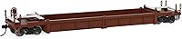 Vista 9 de Evemodel C8749 HO Scale 40ft Well Car 1:87 Fondo cóncavo 40' Carro de coche plano (3pcs - marrón)