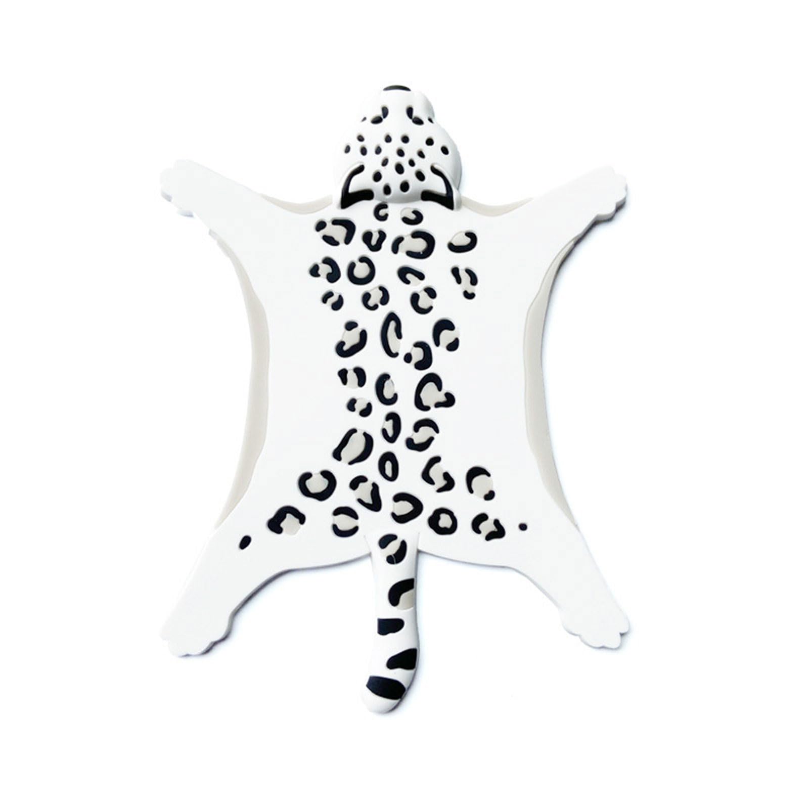 Mekalero Cartoon Animal Silicone Insulated Water for Ceramic Leopard Cartoon Shape Cup Mat Heat Insulation