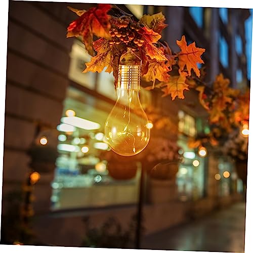 4 Bombillas solares LED colgantes para exterior miniatura 7