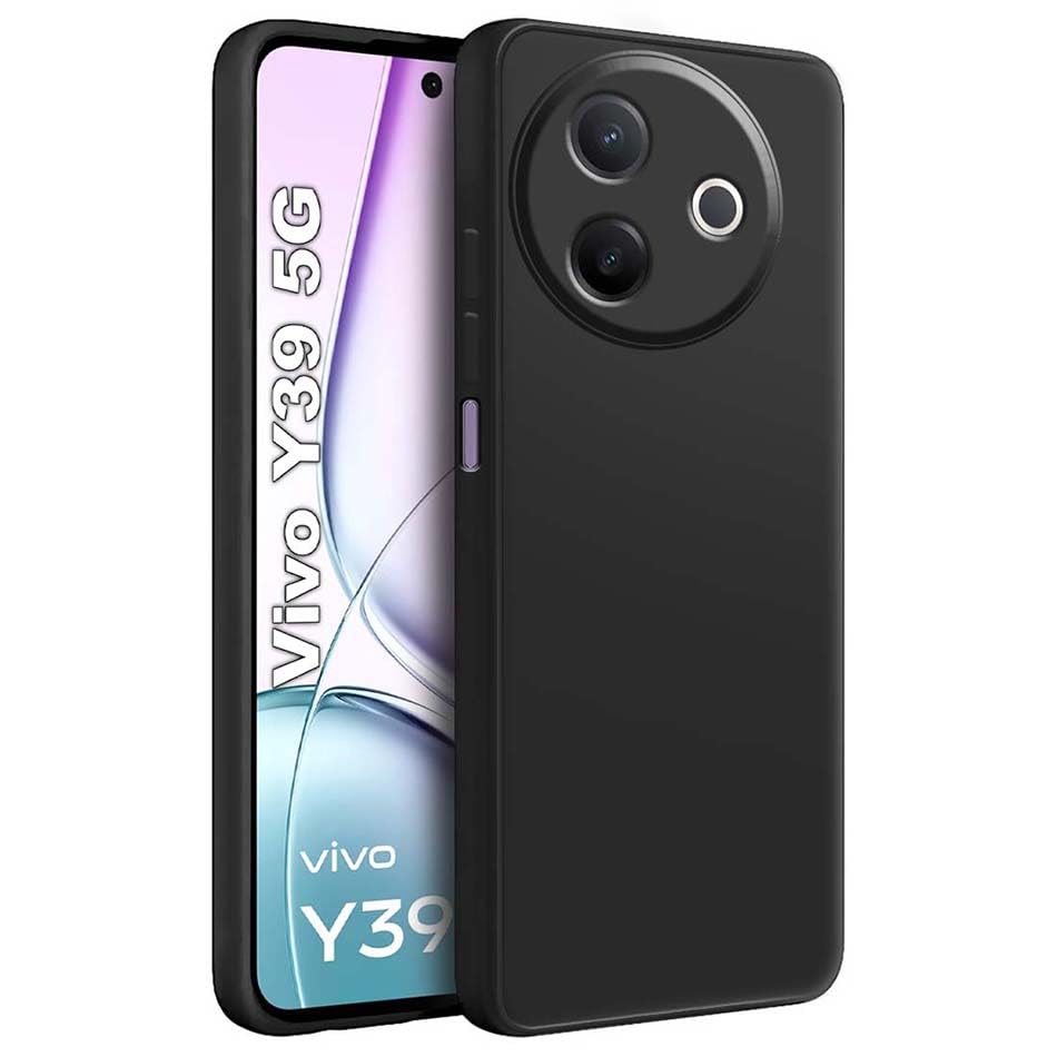 Fashionury Back Cover Case for Vivo Y39 5G | Matte Soft Silicon Flexible | Camera Bump Protection | All Side Shock Proof Rubberised Back Case Cover for Vivo Y39 5G (Black) Fashionury Back Cover Case for Vivo Y39 5G | Matte Soft Silicon Flexible | Camera Bump Protection | All Side Shock Proof Rubberised Back Case Cover for Vivo Y39 5G (Black)
