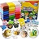 Air Dry Clay Set,24 Farben Modelliermasse Lufttrocknend mit 5 Knete Zubehör,4 Plastikkugeln zum Befüllen,Kugelketten und Tutorials,kinderknete Set,Kunsthandwerk Geschenk für kinder,Foam Clay