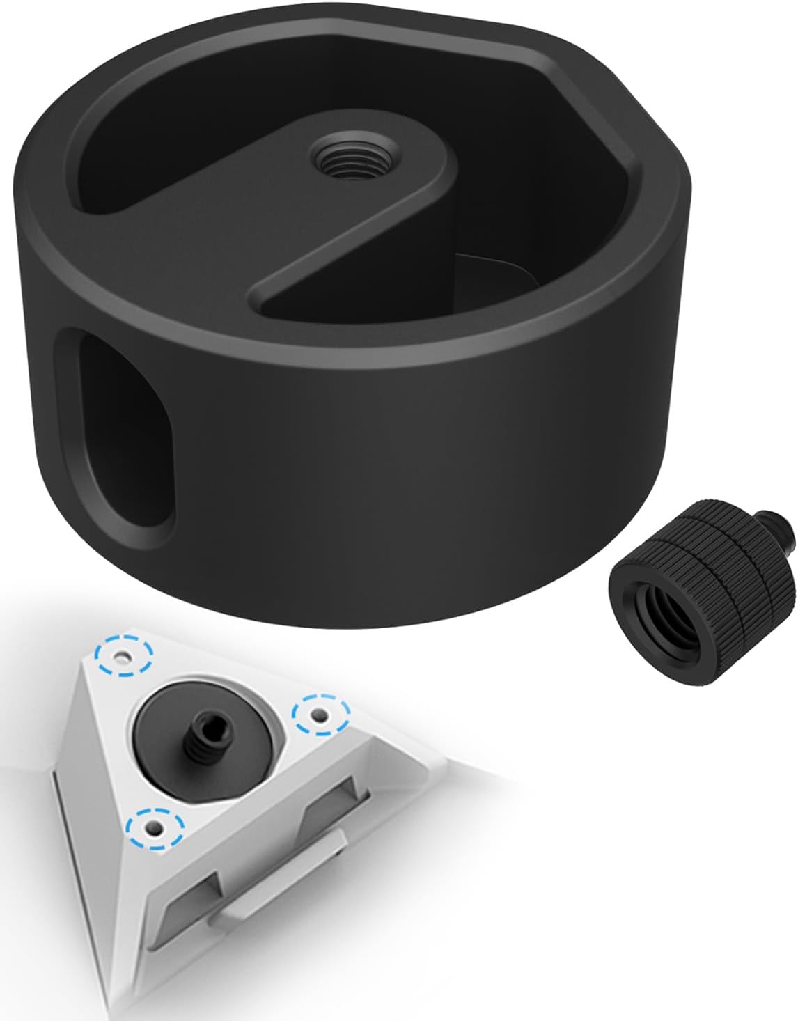 2025 Newest Size Adapter for Starlink Mini - Aluminum Alloy Tripod Mount Adapter - Supports Tripod, Fixed Clamp, or Other Bracket Mounting - Compatible with Pipe Adapters (Aluminum Alloy)