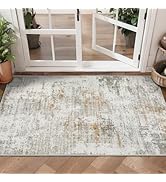 Tangsoo Abstract Rug 2x3 Washable Rugs for Entryway, Small Area Entry Rug Modern Non-Slip Low Pil...