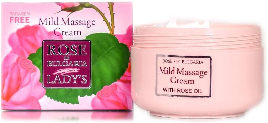 Biofresh Massage Cream containing 100% Pure Natural Rose Water, Biofresh, 330 ml, BF-RB-MAScrm-330-1x