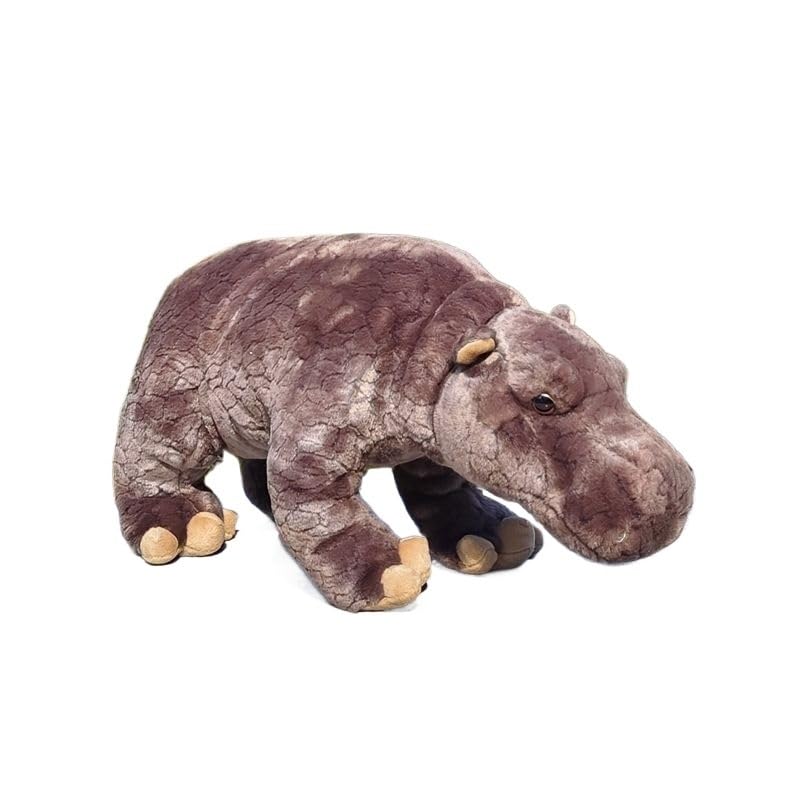 Jouet en peluche hippopotame haut de gamme avec finitions réalistes