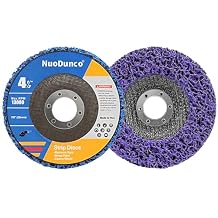Paint Stripper Wheel 4 1/2 Inch Rust Remover for Angle Grinder 40# Coated Nylon Fiber Flap Disc Stripping Pad Paint Strip Disc, 2 Pack