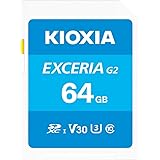 KIOXIA(キオクシア)【日本製】SDカード 64GB SDXC UHS-I U3 V30 Class10 最大読出速度100MB/s 最大書込速度50MB/s 4K対応 国内正規品 メーカー保証5年 KLNEB064G