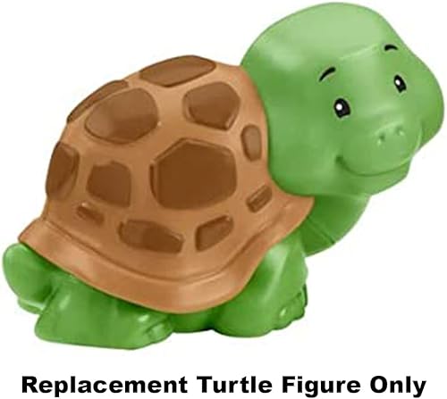 Miniatura 3 de Pieza de repuesto para el juego Fisher-Price Little People Safari Animal Friends - GFL22 ~ Figura de tortuga verde y marrón de repuesto