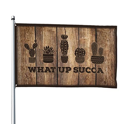 Drapeaux pour hommes What Up Succa creez un espace unique avec ce grand drapeau de 152x244cm